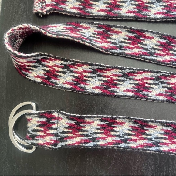 Isabel Marant knitted cotton balknit belt in burgundy - Picture 3 of 6